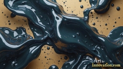 Metallic Fluids in Motion Wallpaper Backgrounds - HD Desktop Wallpaper Background 4k.