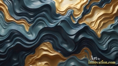 Metallic Fluids in Motion Wallpaper Backgrounds - HD Desktop Wallpaper Background 4k.