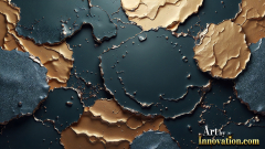 Metallic Fluids in Motion Wallpaper Backgrounds - HD Desktop Wallpaper Background 4k.