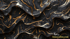 Amazing Graphics Art Collection: Gold,Blue,& Black Technology - HD Desktop Wallpaper & Backgrounds.