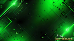 Amazing Graphics Art Collection: Modern Technology Green & Black - HD Desktop Wallpaper & Backgrounds.