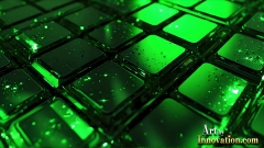 Amazing Graphics Art Collection: Modern Technology Green & Black - HD Desktop Wallpaper & Backgrounds.