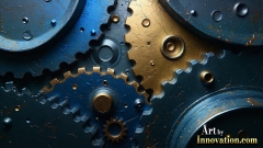 Amazing Graphics Art Collection: Modern Metallic Gears - HD Desktop Wallpaper & Backgrounds.