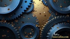 Amazing Graphics Art Collection: Modern Metallic Gears - HD Desktop Wallpaper & Backgrounds.