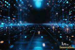 Amazing Graphics Art Collection: Blue & Black Technology - HD Desktop Wallpaper Background 4k.