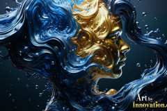 Metallic Liquid Shapes Wallpaper Backgrounds - HD Desktop Wallpaper Background.