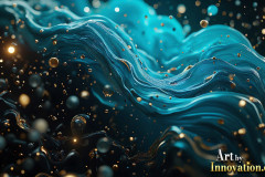 Metallic Fluids in Motion Wallpaper Backgrounds - HD Desktop Wallpaper Background 4k.