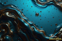 Metallic Fluids in Motion Wallpaper Backgrounds - HD Desktop Wallpaper Background 4k.