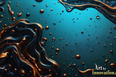 Metallic Fluids in Motion Wallpaper Backgrounds - HD Desktop Wallpaper Background 4k.