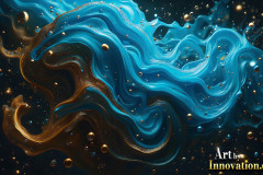Metallic Fluids in Motion Wallpaper Backgrounds - HD Desktop Wallpaper Background 4k.
