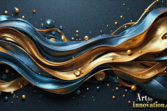 Metallic Fluids in Motion Wallpaper Backgrounds - HD Desktop Wallpaper Background 4k.