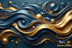 Metallic Fluids in Motion Wallpaper Backgrounds - HD Desktop Wallpaper Background 4k.