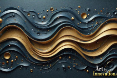 Metallic Fluids in Motion Wallpaper Backgrounds - HD Desktop Wallpaper Background 4k.