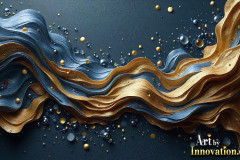 Metallic Fluids in Motion Wallpaper Backgrounds - HD Desktop Wallpaper Background 4k.