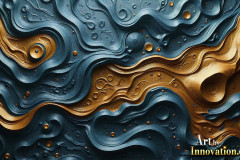 Metallic Fluids in Motion Wallpaper Backgrounds - HD Desktop Wallpaper Background 4k.