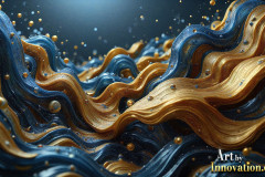Metallic Fluids in Motion Wallpaper Backgrounds - HD Desktop Wallpaper Background 4k.