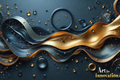 Metallic Fluids in Motion Wallpaper Backgrounds - HD Desktop Wallpaper Background 4k.