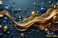 Metallic Fluids in Motion Wallpaper Backgrounds - HD Desktop Wallpaper Background 4k.