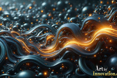 Metallic Fluids in Motion Wallpaper Backgrounds - HD Desktop Wallpaper Background 4k.