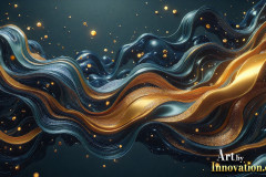 Metallic Fluids in Motion Wallpaper Backgrounds - HD Desktop Wallpaper Background 4k.