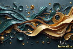 Metallic Fluids in Motion Wallpaper Backgrounds - HD Desktop Wallpaper Background 4k.