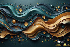 Metallic Fluids in Motion Wallpaper Backgrounds - HD Desktop Wallpaper Background 4k.