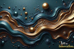 Metallic Fluids in Motion Wallpaper Backgrounds - HD Desktop Wallpaper Background 4k.