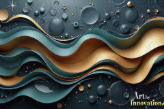 Metallic Fluids in Motion Wallpaper Backgrounds - HD Desktop Wallpaper Background 4k.