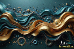 Metallic Fluids in Motion Wallpaper Backgrounds - HD Desktop Wallpaper Background 4k.