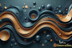 Metallic Fluids in Motion Wallpaper Backgrounds - HD Desktop Wallpaper Background 4k.