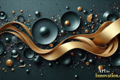 Metallic Fluids in Motion Wallpaper Backgrounds - HD Desktop Wallpaper Background 4k.