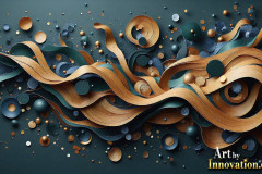 Metallic Fluids in Motion Wallpaper Backgrounds - HD Desktop Wallpaper Background 4k.