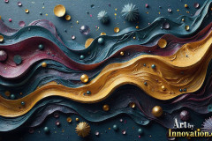 Metallic Fluids in Motion Wallpaper Backgrounds - HD Desktop Wallpaper Background 4k.