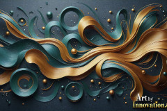 Metallic Fluids in Motion Wallpaper Backgrounds - HD Desktop Wallpaper Background 4k.