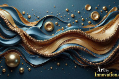 Metallic Fluids in Motion Wallpaper Backgrounds - HD Desktop Wallpaper Background 4k.