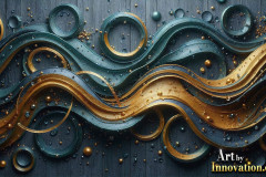 Metallic Fluids in Motion Wallpaper Backgrounds - HD Desktop Wallpaper Background 4k.