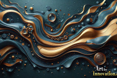 Metallic Fluids in Motion Wallpaper Backgrounds - HD Desktop Wallpaper Background 4k.