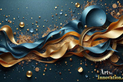 Metallic Fluids in Motion Wallpaper Backgrounds - HD Desktop Wallpaper Background 4k.