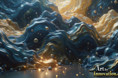 Metallic Fluids in Motion Wallpaper Backgrounds - HD Desktop Wallpaper Background 4k.