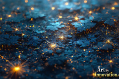 Amazing Graphics Art Collection: Gold,Blue,& Black Technology - HD Desktop Wallpaper & Backgrounds.