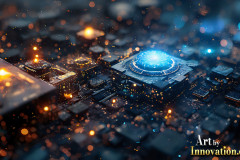 Amazing Graphics Art Collection: Gold,Blue,& Black Technology - HD Desktop Wallpaper & Backgrounds.