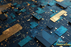 Amazing Graphics Art Collection: Gold,Blue,& Black Technology - HD Desktop Wallpaper & Backgrounds.