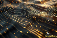 Amazing Graphics Art Collection: Gold,Blue,& Black Technology - HD Desktop Wallpaper & Backgrounds.