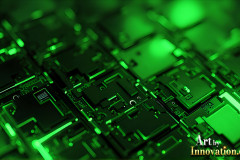 Amazing Graphics Art Collection: Modern Technology Green & Black - HD Desktop Wallpaper & Backgrounds.