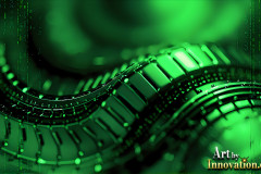 Amazing Graphics Art Collection: Modern Technology Green & Black - HD Desktop Wallpaper & Backgrounds.