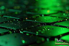 Amazing Graphics Art Collection: Modern Technology Green & Black - HD Desktop Wallpaper & Backgrounds.