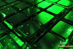 Amazing Graphics Art Collection: Modern Technology Green & Black - HD Desktop Wallpaper & Backgrounds.