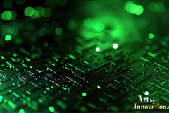 Amazing Graphics Art Collection: Modern Technology Green & Black - HD Desktop Wallpaper & Backgrounds.