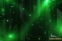 Amazing Graphics Art Collection: Modern Technology Green & Black - HD Desktop Wallpaper & Backgrounds.