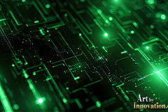 Amazing Graphics Art Collection: Modern Technology Green & Black - HD Desktop Wallpaper & Backgrounds.